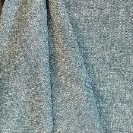 Brussels Washer Yarn Dye- Linen Rayon Blend- Blue "Rain"- 52" Wide