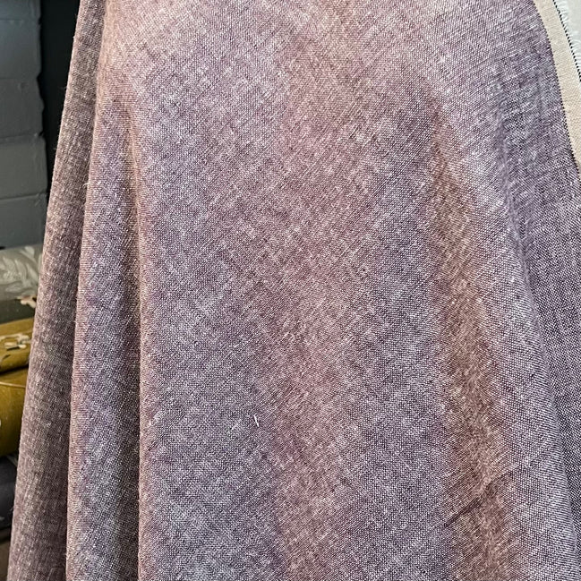 Brussels Washer Yarn Dye- Linen Rayon Blend- Purple "Heliotrope"- 52" Wide