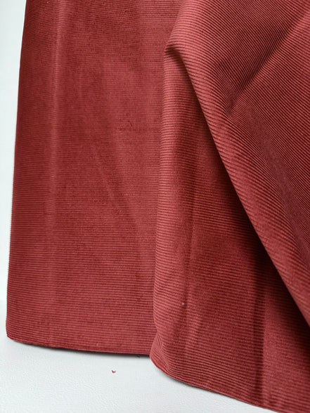 Cotton Corduroy 14 Wale- "Rust"- 57” Wide Fabric
