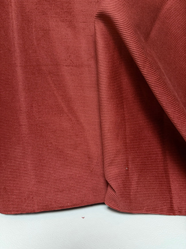 Cotton Corduroy 14 Wale- "Rust"- 57” Wide Fabric