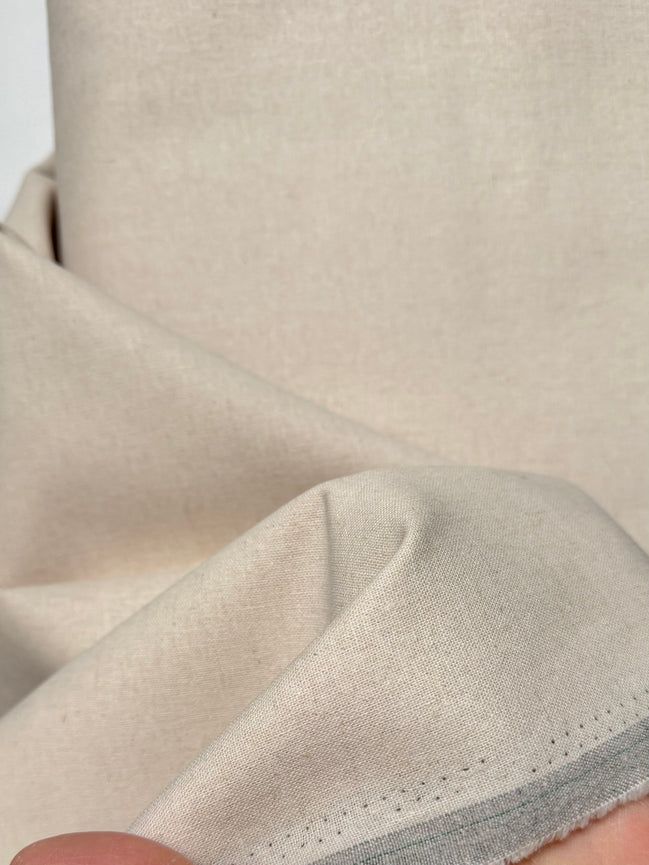 Pale Beige “Natural" Essex Linen- Cotton Blend Fabric- 43" Wide