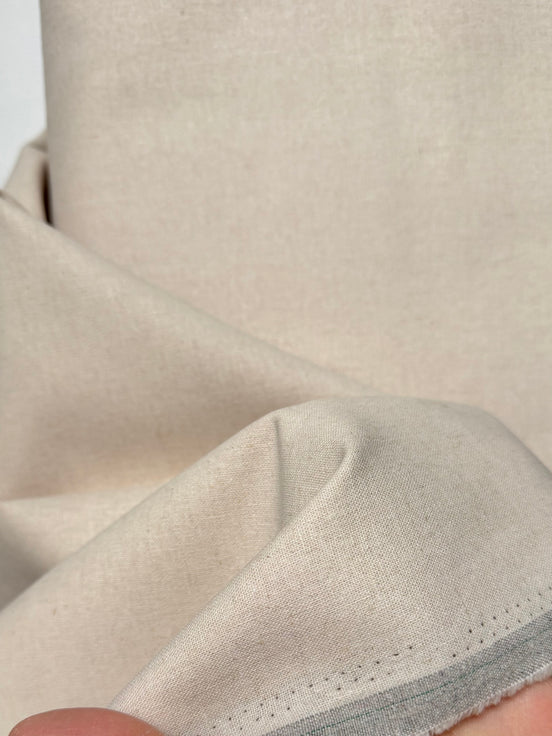 Pale Beige “Natural" Essex Linen- Cotton Blend Fabric- 43" Wide