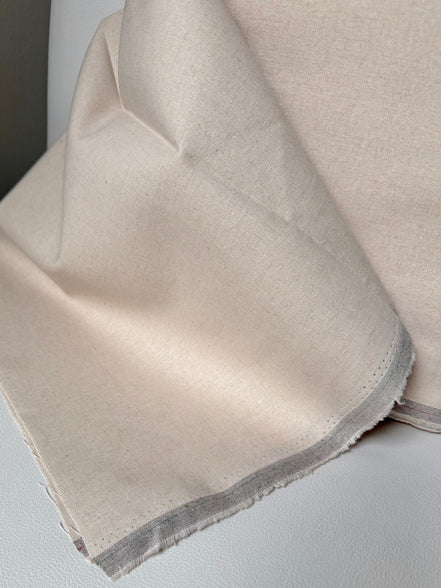 Pale Beige “Natural" Essex Linen- Cotton Blend Fabric- 43" Wide