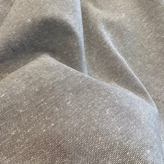 Pale Gray "Steel" Essex Linen- Cotton Blend YARN DYE CANVAS Fabric- 44" Wide
