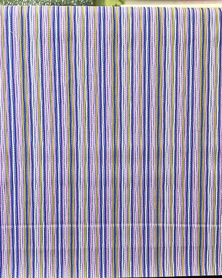 Purple, Pink Stripes Cotton Fabric- “Untangled Strings"- Art Gallery Oh, Meow