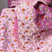 European Embroidery on Orchid Colored Silk- 55
