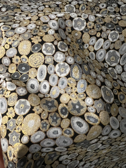 Gustav Klimt “Grey”- Print on Cotton Fabric- 44" (SRKM-17183)