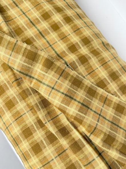 Check Plaid Olive Jam- Highlands Flannel- Art Gallery AGF- Yarn Dyed Cotton- 44” Wide