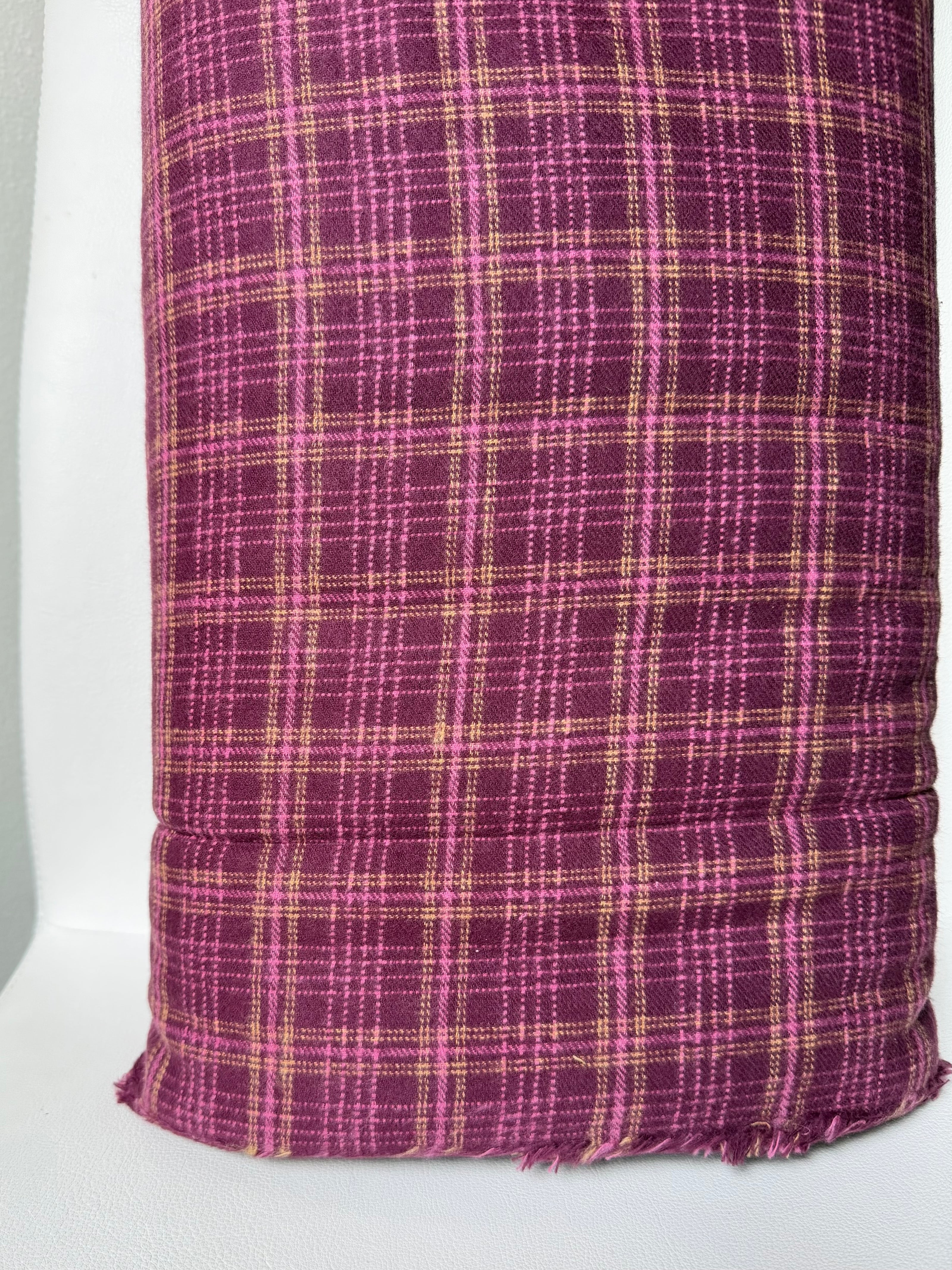 Crosshatch Plaid Merlot- Highlands Flannel- Art Gallery AGF- Yarn Dyed Cotton- 44” Wide