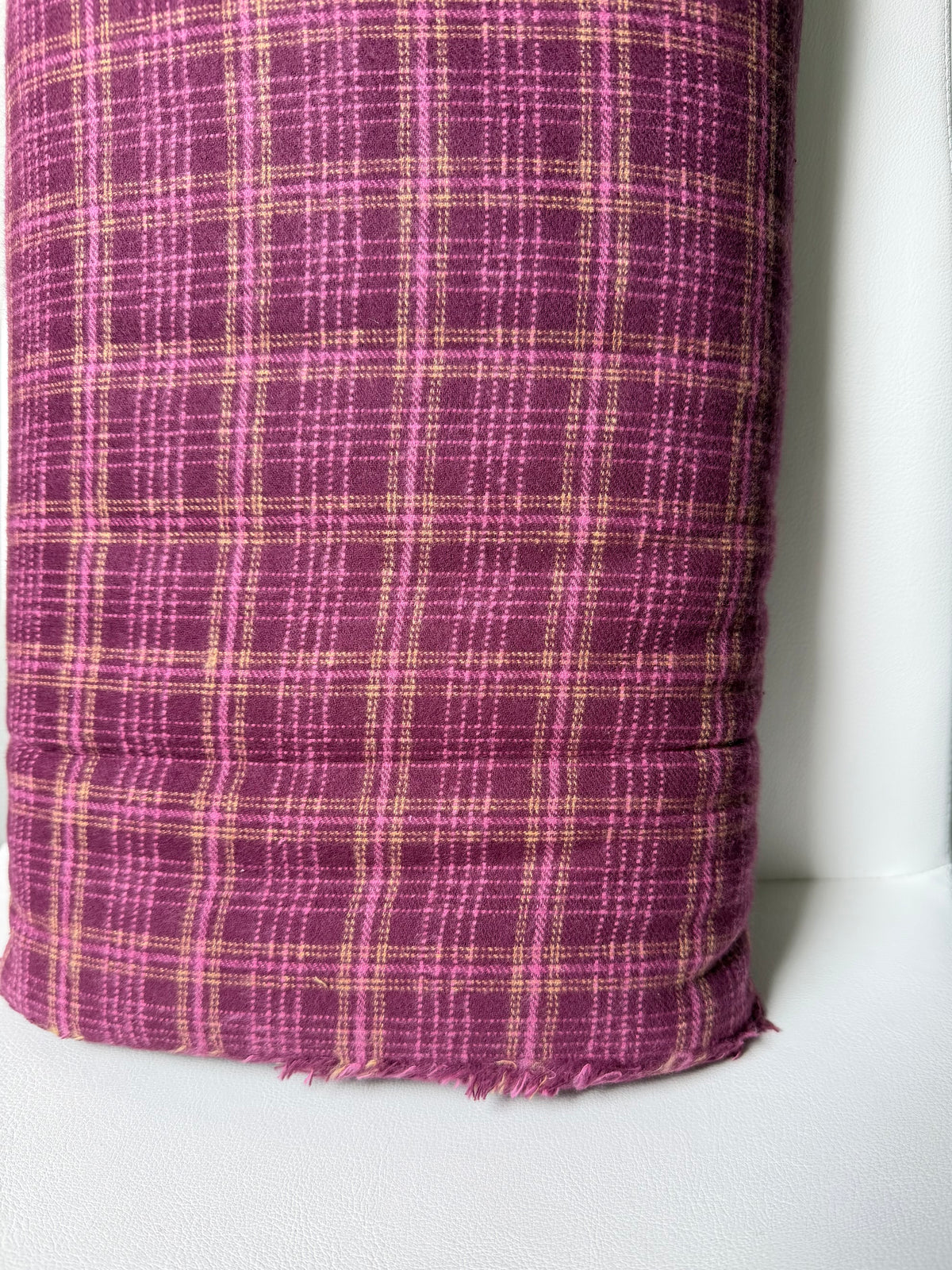 Crosshatch Plaid Merlot- Highlands Flannel- Art Gallery AGF- Yarn Dyed Cotton- 44” Wide