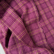 Crosshatch Plaid Merlot- Highlands Flannel- Art Gallery AGF- Yarn Dyed Cotton- 44” Wide