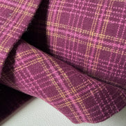 Crosshatch Plaid Merlot- Highlands Flannel- Art Gallery AGF- Yarn Dyed Cotton- 44” Wide