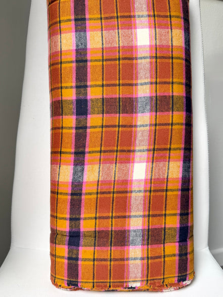 Chevron Plaid Toffee- Highlands Flannel- Art Gallery AGF- Yarn Dyed Cotton- 44” Wide