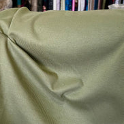 Green “Olive” Avalon 1x1 Rib Knit Cotton Fabric- 68” Wide
