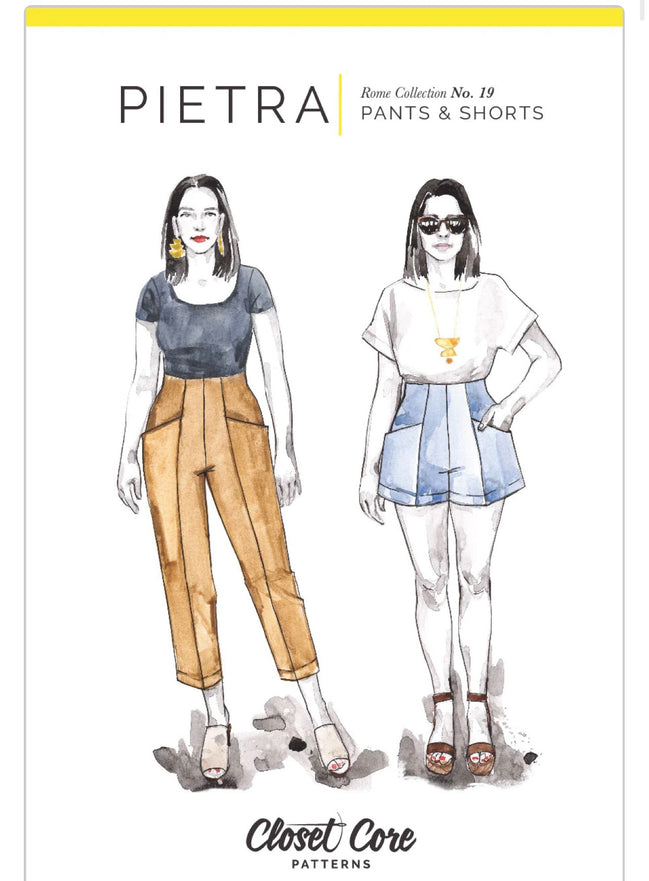 Pietra Pants & Shorts- Closet Core Paper Pattern