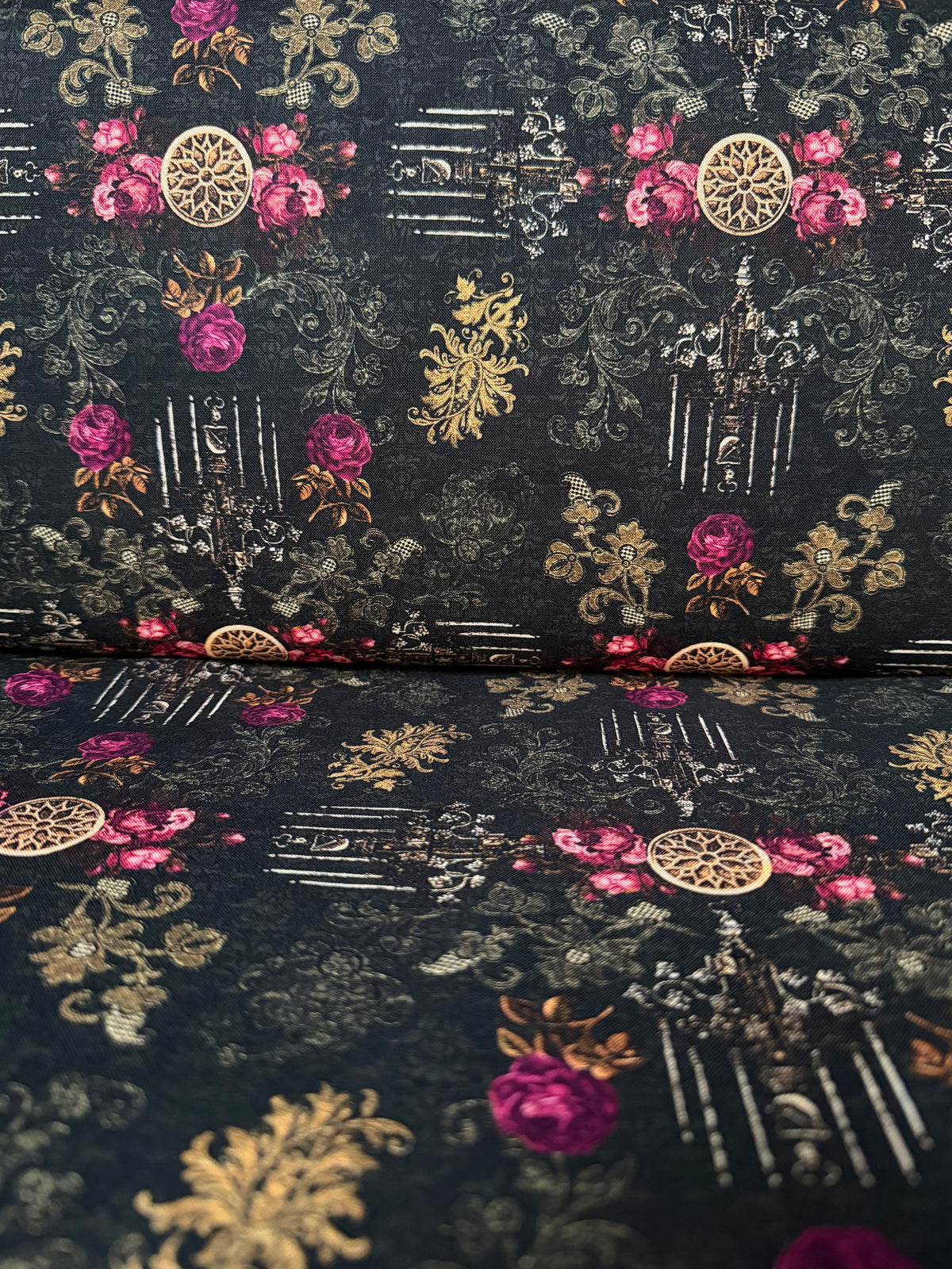 Magenta Roses, Gold- “Dreadful Delights Night