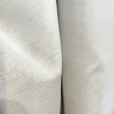White Essex Linen- Cotton Blend CANVAS Fabric- 44" Wide