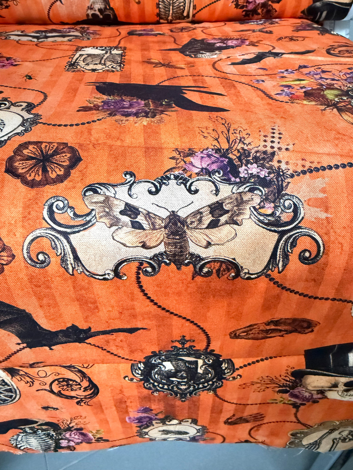 Bats, Crows, Skulls- “Dreadful Delights Pumpkin