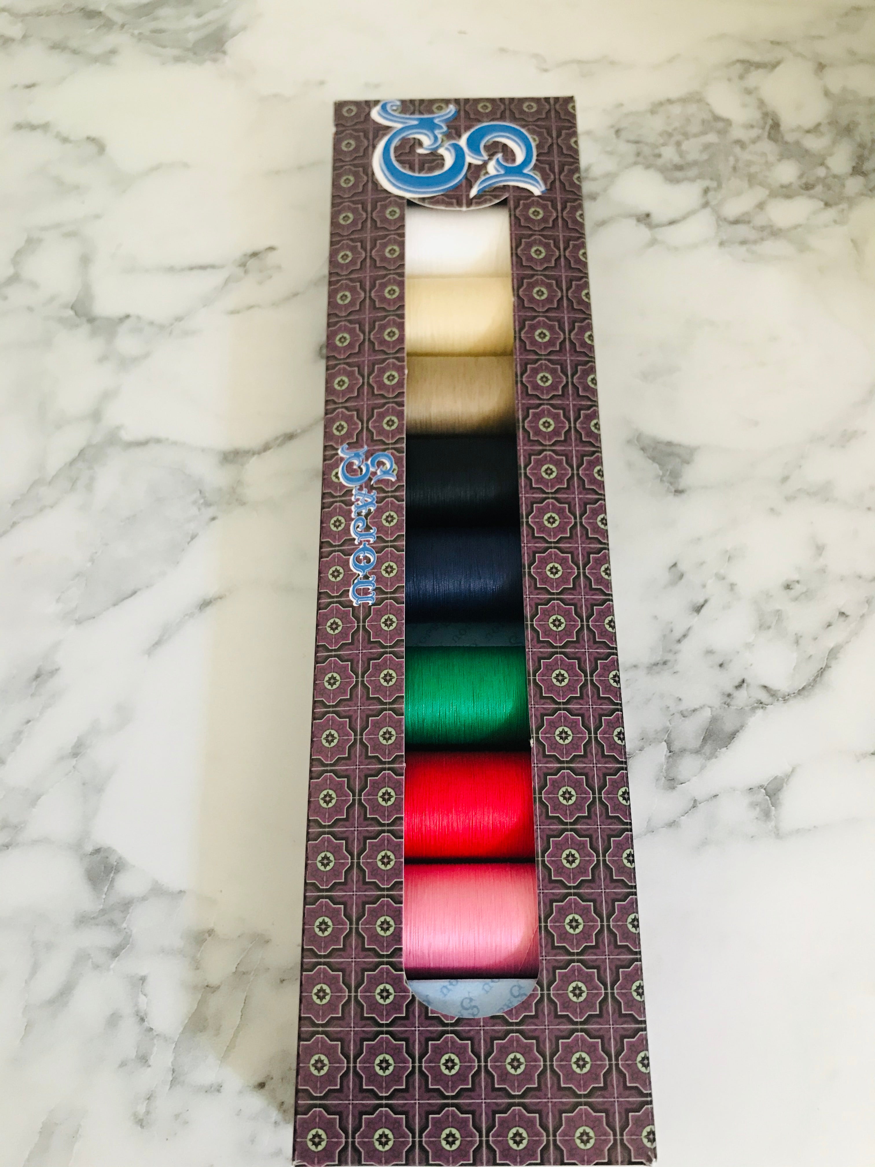 Sajou Selection Box- 8 Spools GLOVING THREAD