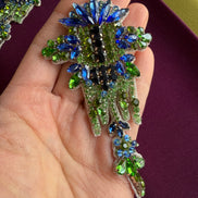 Crystal Applique- 11cm x 6cm- Single