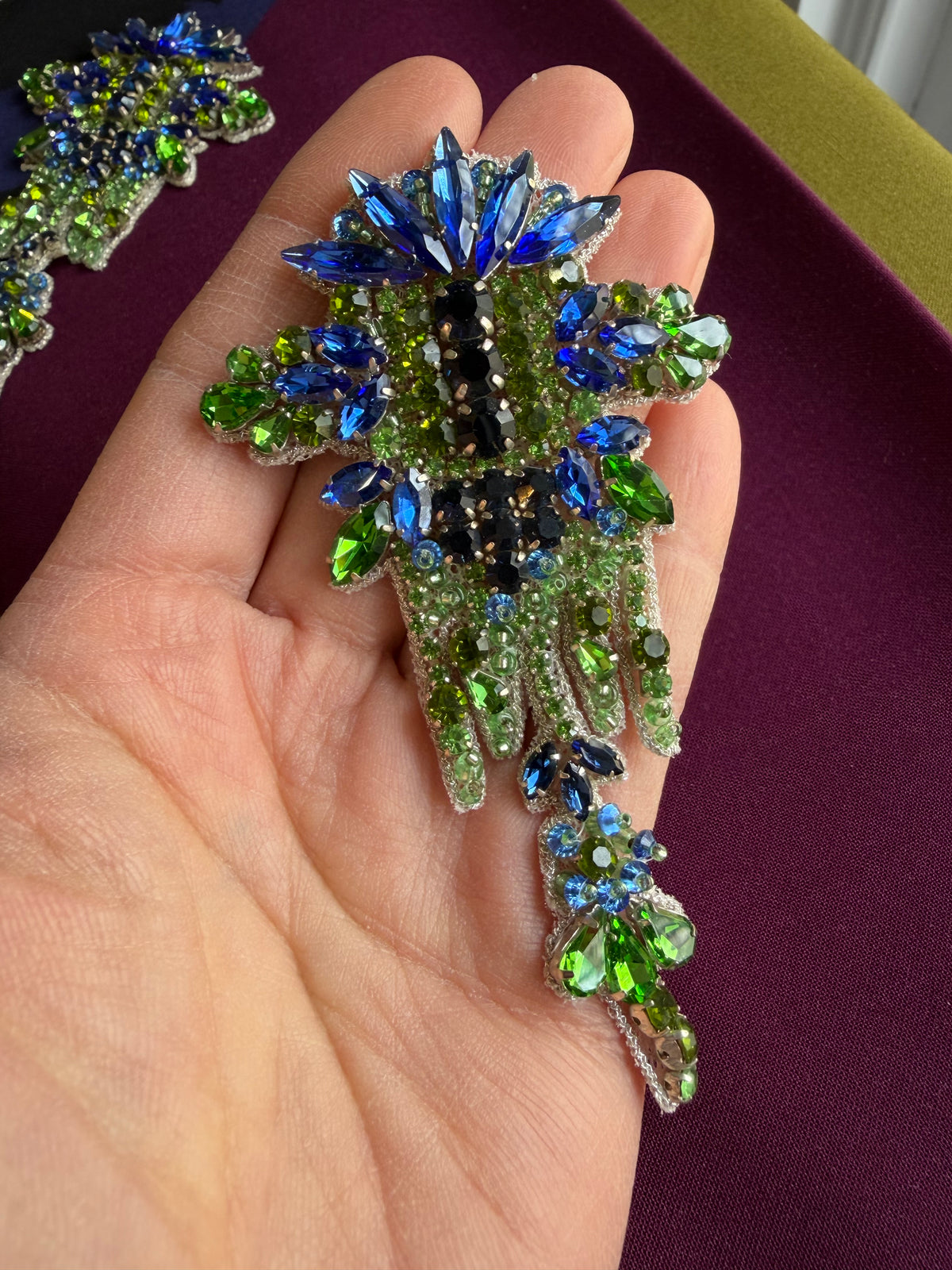 Crystal Applique- 11cm x 6cm- Single