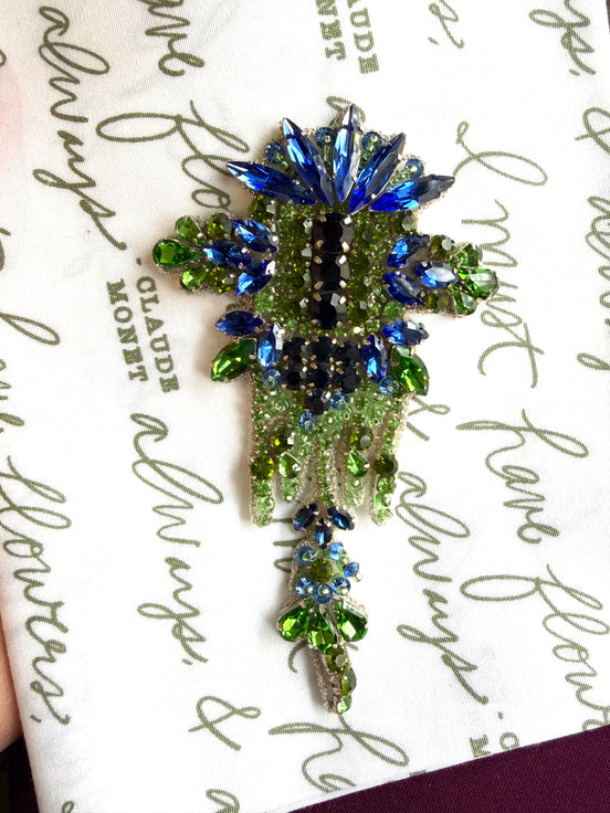 Crystal Applique- 11cm x 6cm- Single