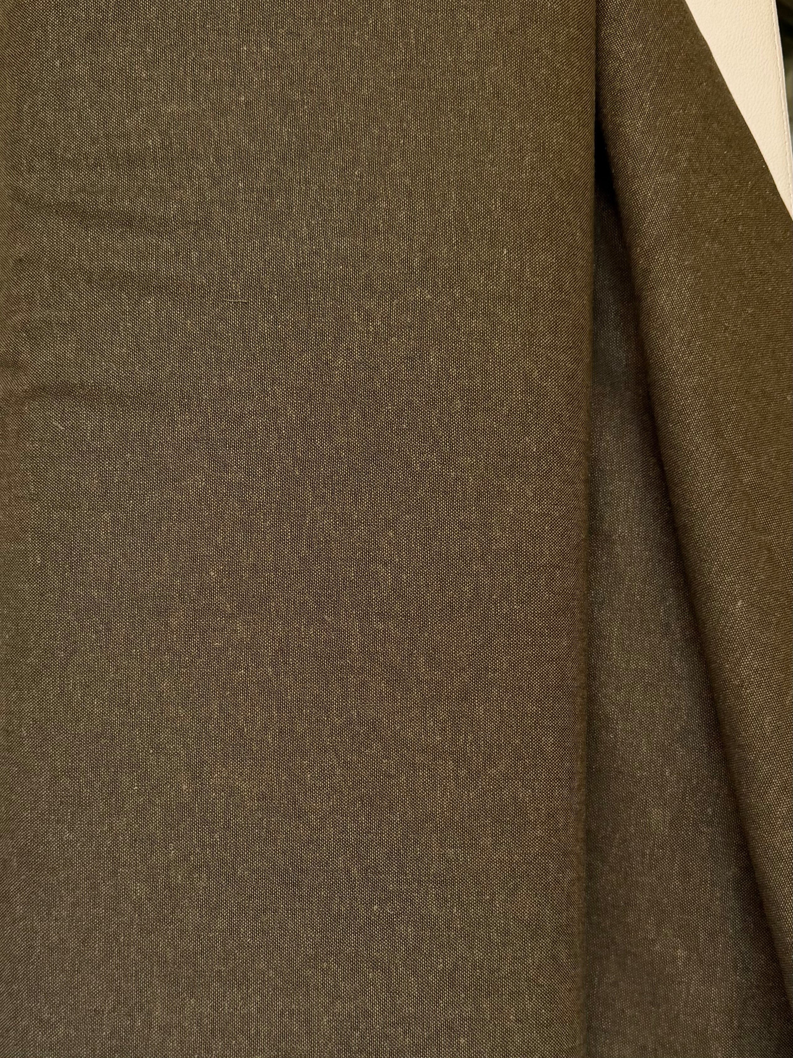 Brussels Washer Yarn Dye- Linen Rayon Blend- Dark Green-Brown “Fern