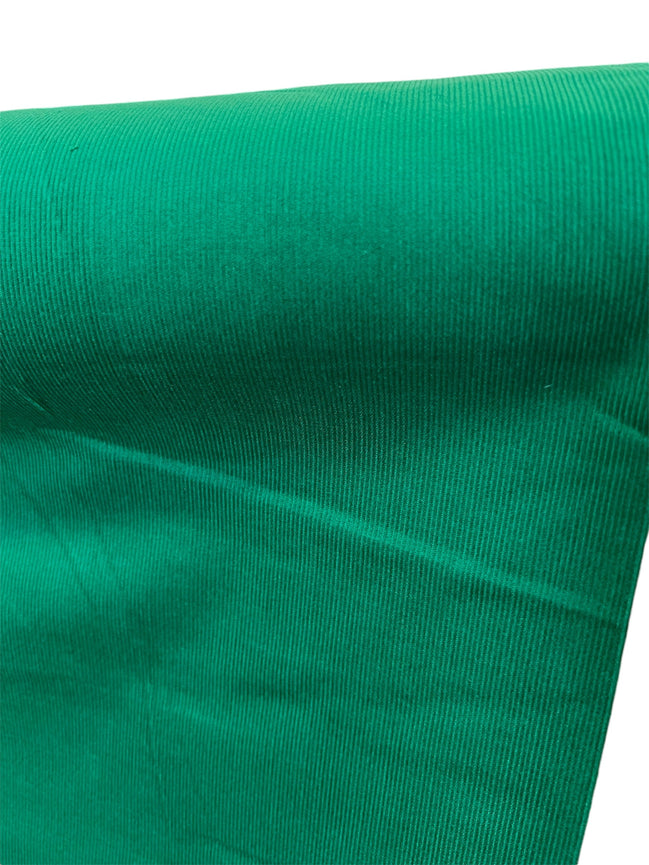 Green “Kelly" 21 Wale Cotton Corduroy- 57” Wide