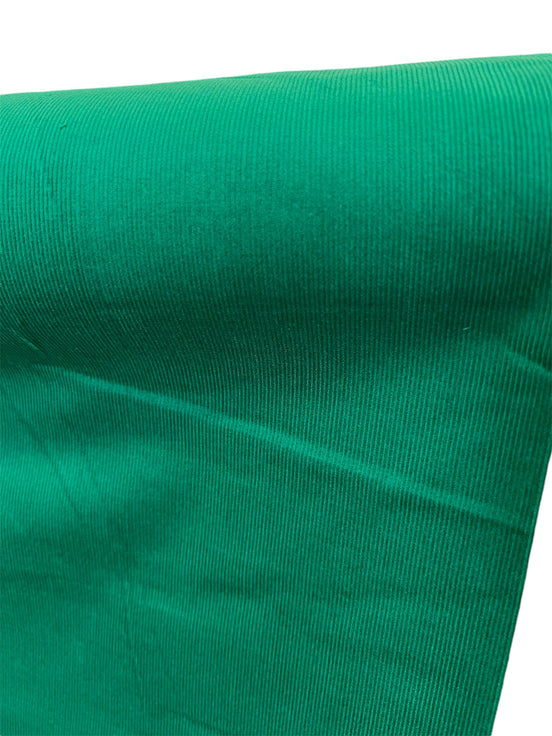 Green “Kelly" 21 Wale Cotton Corduroy- 57” Wide