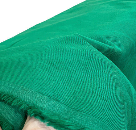 Green “Kelly" 21 Wale Cotton Corduroy- 57” Wide