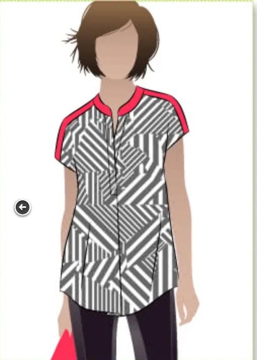 Maggie Shirt- Style Arc Paper Pattern- Sizes 4-16, 18-30