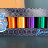 Sajou Eight Spools Fil Au Chinois Rayon Thread- Assortment #2- Bright Tones