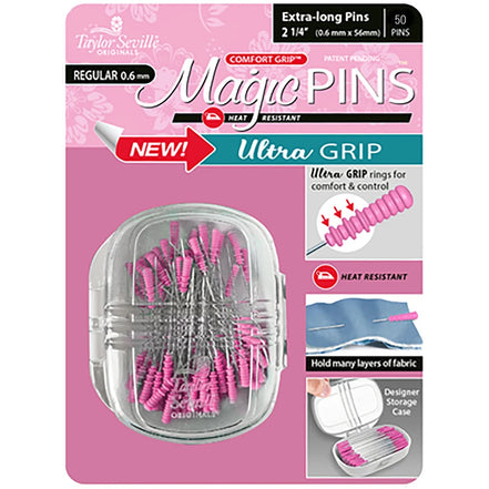 Magic PINS- Extra Long Pins- REGULAR- 2-1/4” (50 or 100 Count)- Taylor Seville