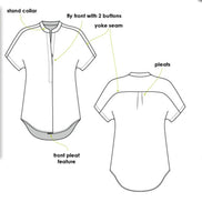 Maggie Shirt- Style Arc Paper Pattern- Sizes 4-16, 18-30