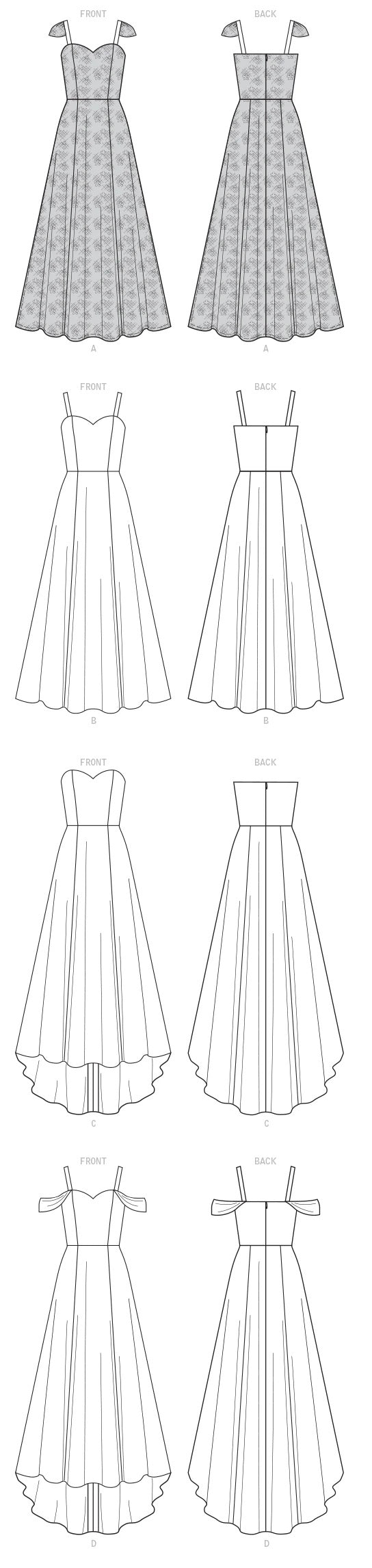 McCall's Sewing Pattern Misses' Dresses- M7718- (6-8-10-12-14), (14-16-18-20-22)