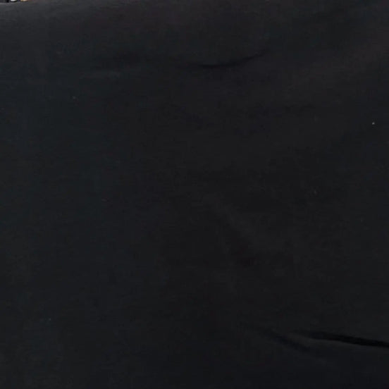 Black “Caviar" Solid Jersey Knit Cotton Fabric- 58” Wide- Art Gallery- AGF