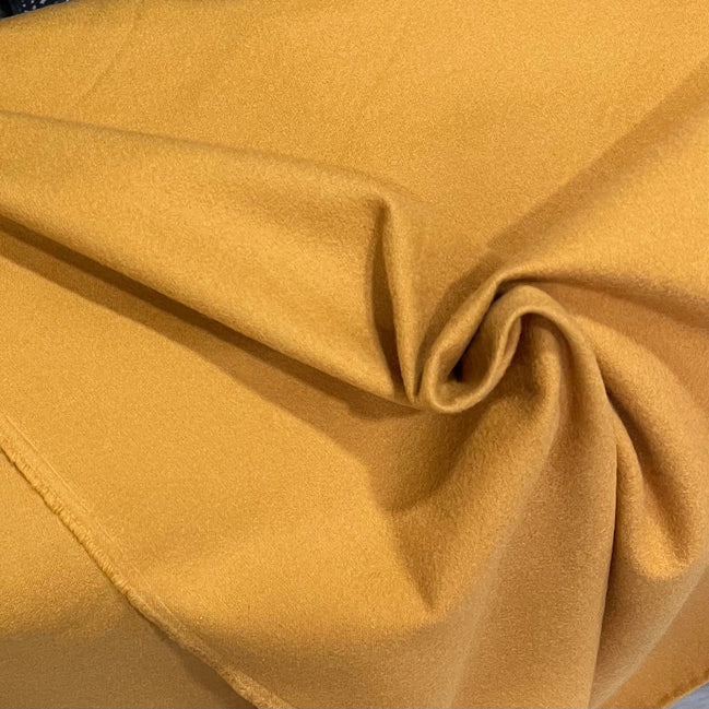 Ochre (Brown Hued Yellow) Flannel- “Acorn"- Cotton- 44” Wide