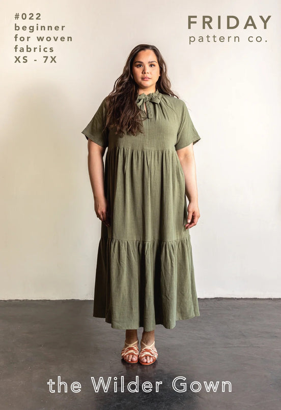 Wilder Gown Paper Pattern- Friday Pattern Co.