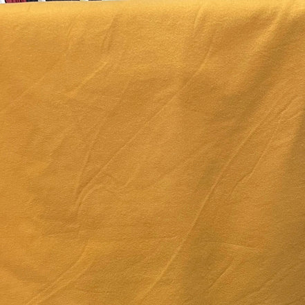 Ochre (Brown Hued Yellow) Flannel- “Acorn"- Cotton- 44” Wide