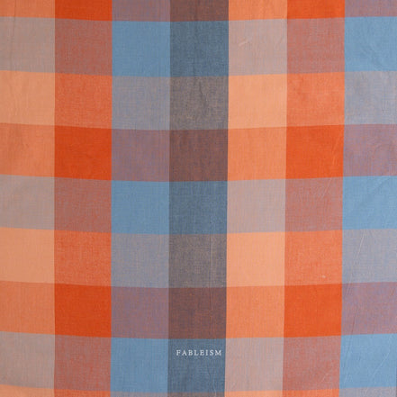 Cotton Fabric- "Wide Happy Checkers in Sailor "- Lumiére (Wide Width)- Fableism- 54” Wide