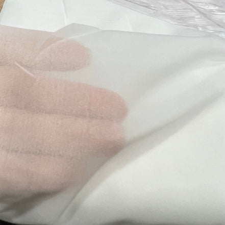 Bosal Envy Silk- 357- White- Lightweight Sheer Fusible Interfacing- 20"- By the Yard