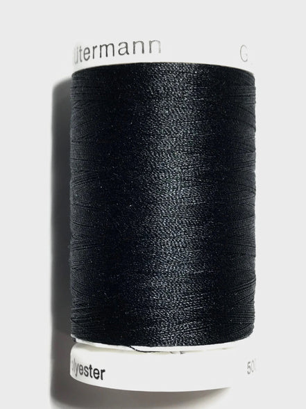 Gutermann Sew-All Thread 500m/547y BLACK #10 (1 SPOOL)