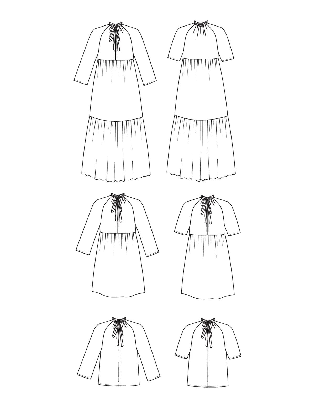 Wilder Gown Paper Pattern- Friday Pattern Co.