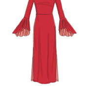 McCall's Sewing Pattern Misses' Column and Trumpet Dresses with Bodice and Sleeve Variations- M7569- 6-8-10-12-14