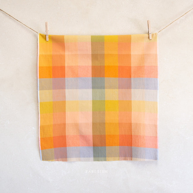 Cotton Fabric- "Wide Happy Checkers in Retro"- Lumiére (Wide Width)- Fableism- 54” Wide