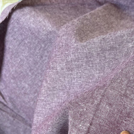 Essex Yarn Dyed Linen- Cotton Blend- Purple “Eggplant"- 44” Wide