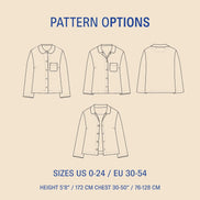 Dukke Blouse- Wardrobe By Me- Paper Pattern- Sizes 0-24