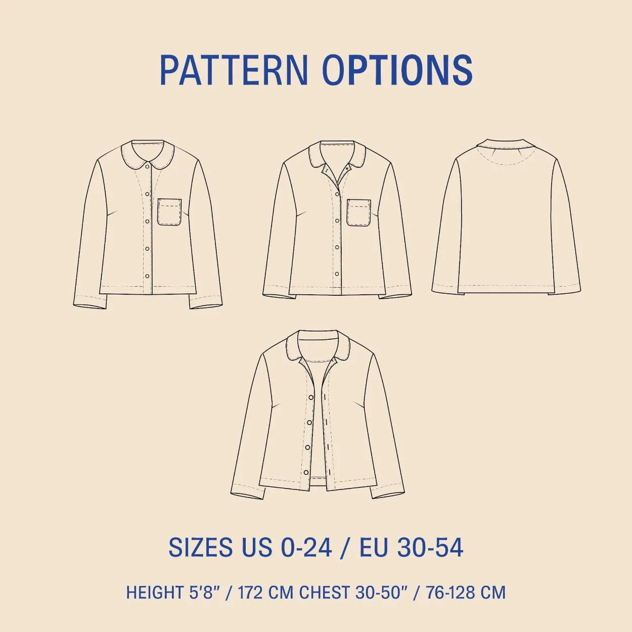 Dukke Blouse- Wardrobe By Me- Paper Pattern- Sizes 0-24