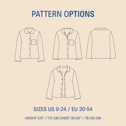 Dukke Blouse- Wardrobe By Me- Paper Pattern- Sizes 0-24
