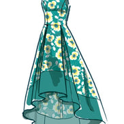 McCall's Sewing Pattern Misses' Pleated-Skirt Dresses- M8060- 6-8-10-12-14